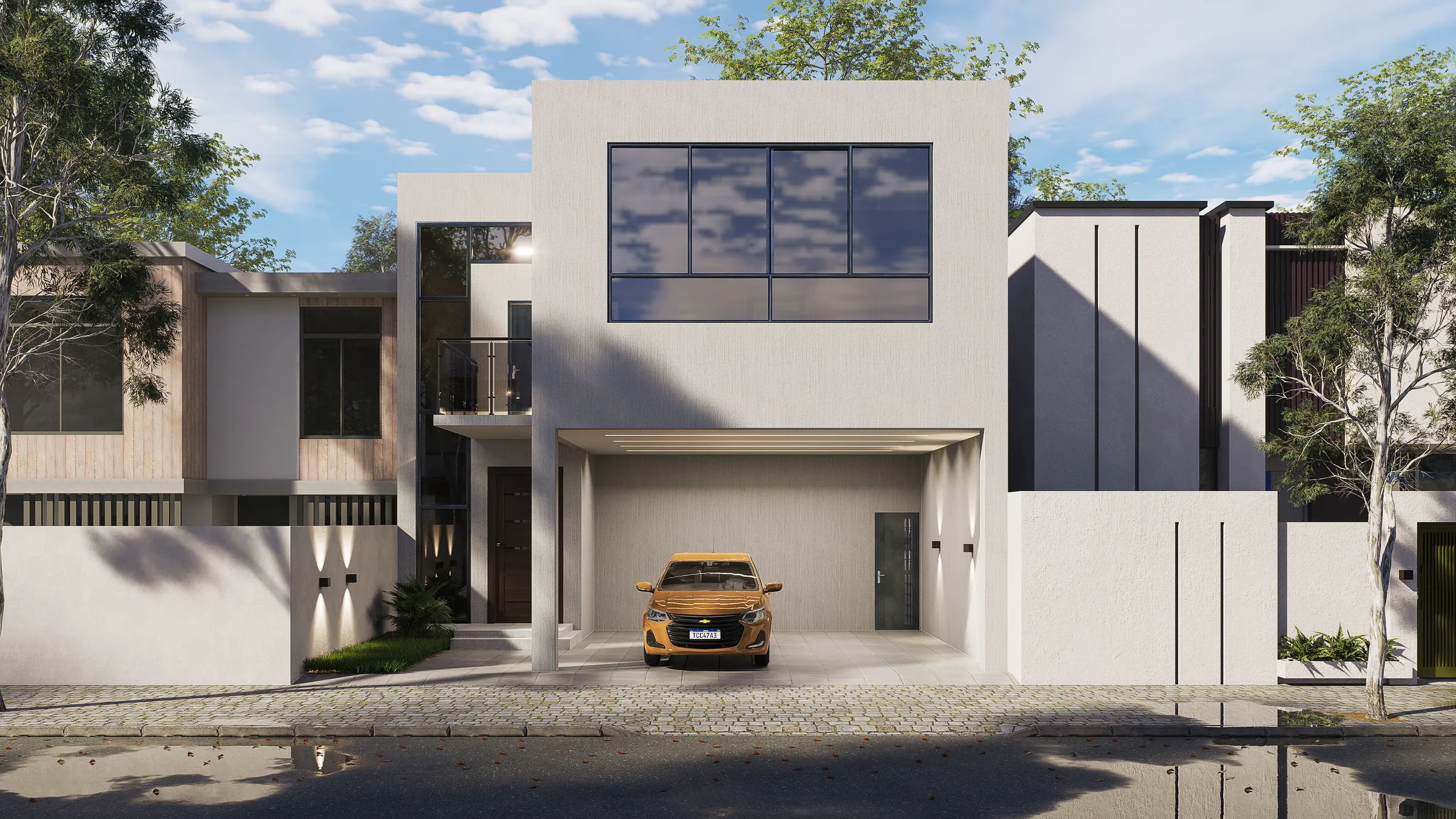 Render de la fachada